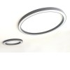 CIRCUM THIN stropní Stropní přisazené svítidlo z hliníkového profilu tvar prstenec, povrch bílá, difuzor opál, LED 52W, 7560lm, teplá 3000K, Ra80, ,230V, IP20, 1220x75x70mm náhled 4