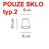 KOPELO SKLO TYP4 Stínítko typ.4 pro svítidlo KOPELO, materiál foukané sklo náhled 3