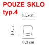 KOPELO SKLO TYP7 Stínítko typ.7 pro svítidlo KOPELO, materiál foukané sklo náhled 5