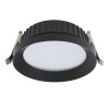 ROTANSA Stropní, podhledové, svítidlo, materiál hliník, povrch černá, difuzor polykarbonát opál, LED 40W, 2994lm, neutrální 4000K, Ra80, 900mA, do koupelny IP54, tř.3, d=220mm, h=78mm, trafo samostatně náhled 2