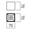 BLACKBURN LED čtvercové Stropní, bodové svítidlo, materiál hliník, povrch bílá, LED 6W, 755lm, teplá 2700K, vyzař. úhel 38°, UGR<10, Ra80, 230V, IP20, tř.2, rozměry 70x70x70mm, vč trafa náhled 5