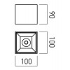 BLACKBURN SQ LED 18W Stropní přisazené bodové svítidlo, těleso hliník, povrch bílá mat, LED 18W, 2260lm, neutrální 4000K, 230V, IP20, Ra80, tř.2, rozměry 100x100mm, h=90mm. náhled 7