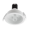 DELENO LED 2X9W klip Vestavné, dvoubodové svítidlo, nastav směr sv, materiál hliník bílá, krycí plast transp, LED 2x9W, 1300lm, teplá 3000K, UGR<10, Ra90, 230V, IP20, tř.2, d=140mm, h=113mm, vč trafa náhled 1