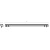 POLETIO LED reflektor 24W Světlomet venkovní reflektor, materiál hliník stříbrná, krycí sklo tvrzené, LED 24W, 3040lm, teplá 3000K,UGR<7, 230V, IK08, IP65, vyzař. úhel 30°, Ra80, tř.1+tř.3, 54x110x1000mm, vč trafa náhled 6