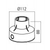MELISSA MONTÁŽNÍ BOX DO ZEMĚ D=112mm Montážní box pro instalaci svítidla do podlahy/země, materiál PVC, povrch černá, rozměry d=112mm, h=88mm náhled 2