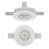 BOLETO GU10 1x35W kruhové Stropní, vestavné, bezrámečkové, bodové svítidlo, materiál sádra, povrch bílá, pro žárovku 1x35W, GU10, ES50, 230V, IP20, tř.1, rozměry d=100mm, h=85mm náhled 1