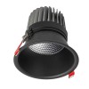 POTERTO LED Vestavné, bodové svítidlo, materiál hliník, povrch bílá, LED 15W, 1445lm, teplá 2700K, UGR<17, vyzař. úhel 24°, Ra90, 230V, IP20, tř.2, rozměry d=91mm, h=120mm, vč trafa náhled 7