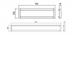 BASING Stropní přisazené svítidlo, materiál hliník, povrch bílá, difuzor plast opál, LED 48W, 6300lm, neutrální 4000K, 230V, IP20, Ra80, tř.1, rozměry 1140x24x145mm. náhled 2