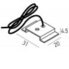 WORTHING SU Závěsná sada pro kolejnicový systém, rozměry  31x20x4,5mm, l=1,5m. náhled 2