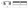 MESSA 1-FÁZOVÁ LIŠTA 1-fázová lišta pro osvětlení, materiál PVC+kov, povrch černá, 230V, IP20, tř.1, rozměry 35x18x2000mm náhled 4