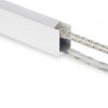 DEVONO LED PROFIL 30x85mm Nástěnný hliníkový profil pro LED pásek šířky max w=24mm, materiál hliník, povrch bílá, rozměry l=2000mm,30x85mm, svítí nahoru/dolů, koncovky a difuzor SAMOSTATNĚ náhled 3