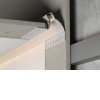 PRF profil XII, ASYMETRICKÝ Zápustný profil pro instalaci LED pásků do sádrokartonu, materiál hliník, povrch bílá, difuzor plast opál, pro LED pásky w=12mm, rozměry 64,5x60mm, délka l=3000mm, vč. 2 koncovek. náhled 3