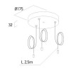 NERESIOLA kruh pouze závěs Závěs pro svítidla, materiál hliník, povrch bílá, rozměry d=210mm, h=32mm, vč závěsu l=2500mm, lze zkrátit, POUZE ZÁVĚS SVÍTIDLA náhled 6