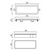 DANGE MONTÁŽNÍ BOX Montážní box pro částečné vestavení nouzového svítidla, materiál ABS, povrch bílá, rozměry 264x105x34mm náhled 2