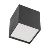 TEZENLO LED čtverec Stropní svítidlo, materiál hliník, povrch černá, difuzor plast opál, LED 10W, 1200lm, teplá 3000K, Ra80, 230V, IP20, tř.1, rozměry 100x100x110mm náhled 1