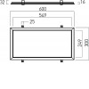RETONTO LED 30W, 60x30 SDK Podhledové svítidlo, materiál hliník, povrch bílá, difuzor plast opál PMMA, LED panel 30W, 3120lm, neutrální 4000K, 230V, IP40, tř.2, rozměry 600x300x32mm, vč trafa náhled 2