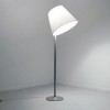 MELAMPO MEGA TERRA Stojací lampa, těleso hliník, povrch šedostříbrná, klobouk náklopný, materiál textil povrch šedostříbrná, pro žárovku 2x150W, E27, 230V, IP20: d=570mm, výška l=1740-2174mm, se stmívačem náhled 1