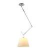 TOLOMEO DECENTRATA Těleso stropního svítidla, 1x těleso hliník, povrch leštěný, 1x100W, E27, 230V, IP20, 1x2 ramena cca 700mm+500mm, celkem max 1540mm, BEZ stínítka náhled 4