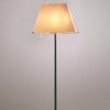 CHOOSE TERRA Stojací lampa, základna kov, povrch šedostříbrná, stínítko nastavitelný sklon 30°, pergamen přírodní + plast čirý, pro žárovklu 2x75W, E27, 230V, IP20, d=358mm, h=1400mm náhled 1