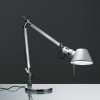 TOLOMEO MINI TAVOLO LED DIM Stolní lampa, ramena hliník, leštěný, klobouk hliník mat, LED 11W, teplá 3000K, 450lm, 230V, IP20, l=max.=1080mm, celk délka ramen cca 1000mm, stmívatelná, vč. vypín, základna SAMOSTATNĚ náhled 1