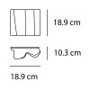 LOGICO PARETE Nástěnné svítidlo, základna kov, difuzor sklo satinované, pro žárovku 2x52W, E27, A60, 230V, IP20, 330x185mm, h=185mm náhled 3