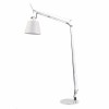 TOLOMEO LETTURA BASCULANTE Stolní lampa, těleso hliník, ram povrch leštěný hliník, včetně stínítka satin šedá průsvitný, pro žárovku 1x70W, E27, 230V, IP20, 2 ramena l=800mm+550mm !!omezený sklon/15° ZÁKLADNA SAMOSTATN náhled 3