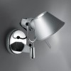 TOLOMEO FARETTO Nástěnná lampa, základna leštěný hliník stínítko matný hliník, 1x100W, E27, 230V, IP20, 230x280mm, s vypínačem náhled 1