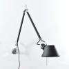 TOLOMEO MICRO PARETE Těleso lampy těleso hliník, povrch elox černá, pro žárovku 1x60W, E14, 230V, IP20, ramena cca 2x cca 300mm, celková délka 740mm, kabel 2m s vyp, bez nástěnného úchytu náhled 1