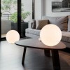 DIOSCURI 25 TABLE Stolní lampa, základna plast, povrch bílá, difuzor sklo opál mat, pro žárovku 1x77W, E27, A60, 230V, IP20, tř.2, d=250mm, h=230mm, se stmívačem náhled 10