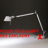 TOLOMEO LED DI Stolní lampa, matl hliník, 12,5W LED, 550lm, MWL nastavit teplota 3200K-10000K + stmív, svítí nahoru/dolů, 230V, IP20, l=max.=1220mm, ram 550mm+550mm, BEZ základny náhled 2