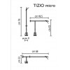 TIZIO Stolní lampa těleso kov, povrch černá, LED 3,3W, 191lm, GY6,35, Ra80, 230V, h=1190mm, vč vypínače náhled 6