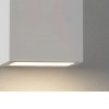 AUGIT HRANOL 40W G9 Nástěnné svítidlo, tvar hranol, základna plast, povrch bílá, možnost barvení, difuzor plast čiré, pro žárovku 40W, G9, 230V, IP20, tř.1, rozměry 100x70x100mm, svítí nahoru/dolů náhled 3