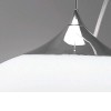 DELFY závěsná 30 Závěsné svítidlo, základna kov, povrch chrom lesk, difuzor sklo opál, pro žárovku 1x60W E27, 230V, IP20, tř.2, rozměry sklo d=300mm, h=170mm, lankový závěs l=1800mm, lze zkrátit náhled 2