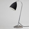 BIZMIT stolní lampa 42W E27 Stolní lampa, nastavitelný kryt, základna kov, povrch chrom lesk, kryt kov vnější černá, vnitřní bílá, pro žár 42W, E27, 230V, IP20, tř.2, rozměry 550x470mm, vypínač na kabelu náhled 1