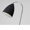 BIZMIT stolní lampa 42W E27 Stolní lampa, nastavitelný kryt, základna kov, povrch chrom lesk, kryt kov vnější černá, vnitřní bílá, pro žár 42W, E27, 230V, IP20, tř.2, rozměry 550x470mm, vypínač na kabelu náhled 4