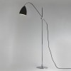 BIZMIT stojací lampa 42W E27 Stojací lampa, nastav kryt, sklápěcí rameno, zákl kov, povrch chrom lesk, kryt kov vnější černá, vnitřní bílá, pro žár 42W, E27, 230V, IP20, tř.2, rozměry 1700x660mm, vypínač na kabelu náhled 1