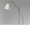 BIZMIT stojací lampa 42W E27 Stojací lampa, nastav kryt, sklápěcí rameno, zákl kov, povrch chrom lesk, kryt kov vnější černá, vnitřní bílá, pro žár 42W, E27, 230V, IP20, tř.2, rozměry 1700x660mm, vypínač na kabelu náhled 6