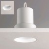 BAKERIT 7,4W LED KRUH Stropní vestavné svítidlo, výklopné +-20°, materiál kov, povrch bílá, LED 7,4W, teplá 2700K, 528lm, Ra80, 230V, IP20, tř.3, rozměry d=72mm, h=74mm, BEZ trafa, vč.sv.zdr náhled 4