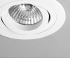 BINTONIT KRUH 50W GU10 Stropní vestavné svítidlo kruhové, výklopné +-20°, materiál hliník, povrch bílá, pro žárovku 50W, GU10, 230V, IP20, tř.1, rozměry d=92m, h=85mm náhled 10