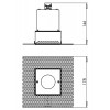 BAKERIT čtverec 1x50W GU10 ES50 výklopné Stropní vestavné bodové bezrámečkové svítidlo, nastavitelný směr svícení +-25°, materiál kov, povrch bílá, pro žárovku 50W, GU10 ES50, 230V, IP20, tř.1, rozměry 102x102x162mm náhled 8