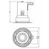 BAKERIT 7,4W LED KRUH Stropní vestavné svítidlo, výklopné +-20°, materiál kov, povrch bílá, LED 7,4W, teplá 2700K, 528lm, Ra80, 230V, IP20, tř.3, rozměry d=72mm, h=74mm, BEZ trafa, vč.sv.zdr náhled 8