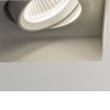 BAKERIT čtverec 1x50W GU10 ES50 IP65 Stropní, podhledové bodové bezrámečkové svítidlo, materiál kov, povrch bílá, pro žárovku 50W, GU10 ES50, 230V, IP65, tř.2, rozměry 90x90x146mm náhled 7