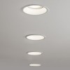 BAKSANIT 7,4W LED KRUH Stropní vestavné svítidlo, materiál kov, povrch bílá, LED 7,4W, teplá 2700K, 474lm, Ra80, 700mA, IP20, tř.3, rozměry d=82mm, h=97mm, BEZ trafa náhled 7