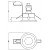 BAKSANIT 50W GU10 KRUH Stropní vestavné svítidlo, materiál kov, povrch bílá, pro žárovku 50W, GU10, 230V, IP20, tř.1, rozměry d=82mm, h=115mm náhled 18