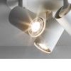 DIOPTAS CR3 Stropní bodové svítidlo, nastavitelný směr svícení, materiál kov, povrch bílá, pro žárovku 3x50W, GU10, 230V, IP20, tř.2, rozměry d=220mm, h=125mm náhled 2