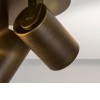 DIOPTAS CR3 Stropní bodové svítidlo, nastavitelný směr svícení, materiál kov, povrch bronz, pro žárovku 3x50W, GU10, 230V, IP20, tř.2, rozměry d=220mm, h=125mm náhled 4