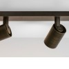 DIOPTAS CL3 Stropní bodové svítidlo, nastavitelný směr svícení, materiál kov, povrch bronz, imitace opotřebení, pro žárovku 3x50W, GU10, 230V, IP20, tř.2, rozměry 130x600mm náhled 4