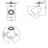 DIOPTAS R1 Stropní vestavné bodové svítidlo, nastavitelný směr svícení, materiál kov, povrch nikl, pro žárovku 1x50W, GU10 ES50, 230V, IP20, tř.1, rozměry 90x130mm; náhled 8