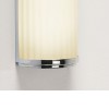 GERIT E27 Nástěnné svítidlo, základna kov, povrch chrom lesk, difuzor sklo opál, imitace vroubkování, pro žárovku 20W, E27, 230V, do koupelny IP44, tř.2, rozměry 250x125x89mm náhled 5