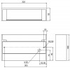 PELLA 2x50W GU10 Nástěnné svítidlo, základna kov, materiál sádra, povrch bílá, pro žárovku 2x50W, GU10, 230V, IP20, tř.1, rozměry 325x190x80mm, svítí nahoru/dolů náhled 6